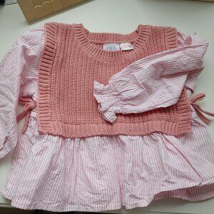Baby girl knit top